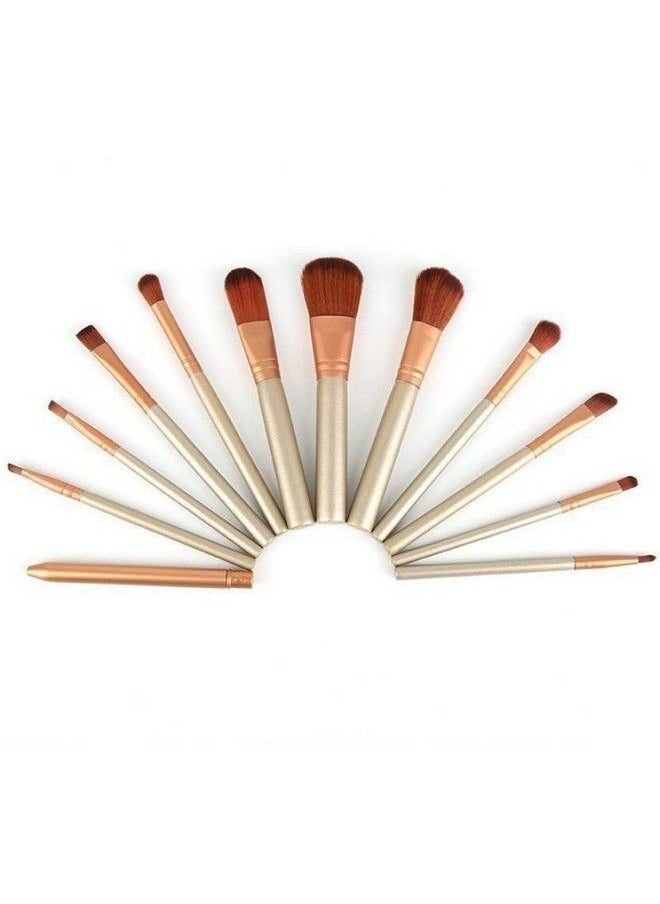 SKINPLUS Makeup Brushes Set Soft & Silky (Pack Of 12)  - Image 3
