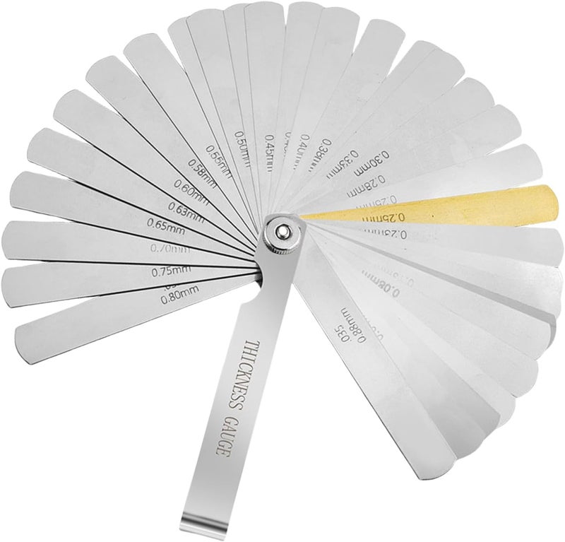 Feeler Gauge Set Stainless Steel Double Marked for Precise Measurement in Multiple Fields Engineering and Vehicle Repair Multipurpose Feeler Gauge - Image 1
