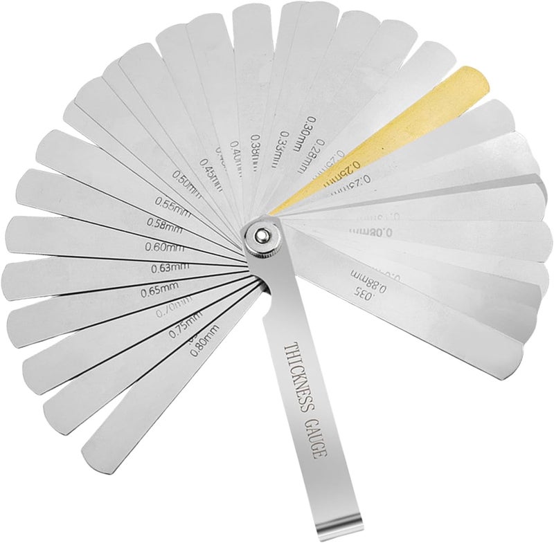 Feeler Gauge Set Stainless Steel Double Marked for Precise Measurement in Multiple Fields Engineering and Vehicle Repair Multipurpose Feeler Gauge - Image 3