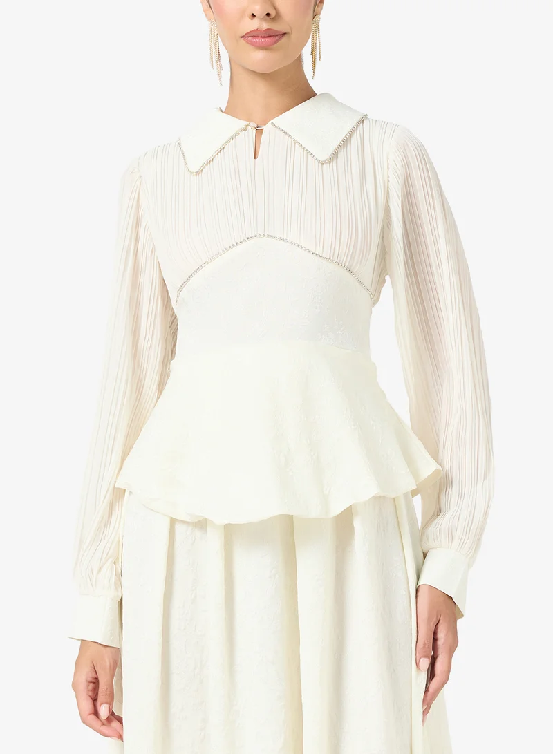 Khizana  Dress With Mock Peplum for Women | Best Price UAE
