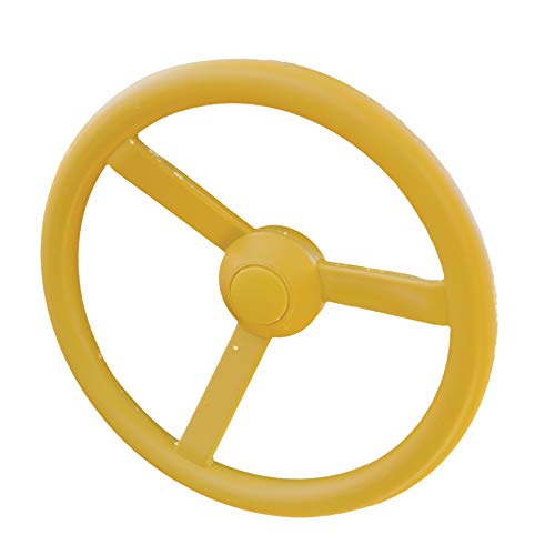 Gorilla Playsets 07-0004-Y Steering Wheel Swing Set Attachment with 12.5" Diameter, Yellow with Mounting Hardware - Image 5