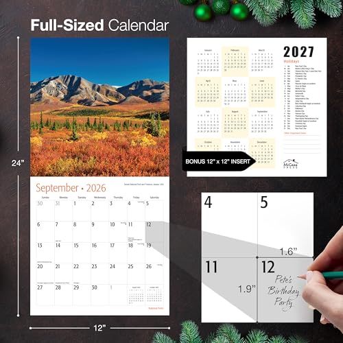 MICASA PRESS Getaways 2026 Wall Calendar 12 Month | 12" x 24" Open | Thick & Sturdy Paper | Giftable | Travel Calendar 2026 - Image 5