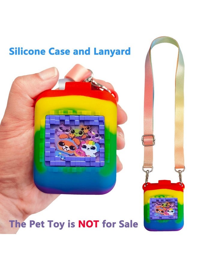 JCHPINE Silicone Cover Case for Bitzee Interactive Toy Digital Pet and Case, Protective Skin Sleeve for Bitzee Virtual Electronic Pets Accessories (for Original 15 Animals) (Multicolor) - Image 2