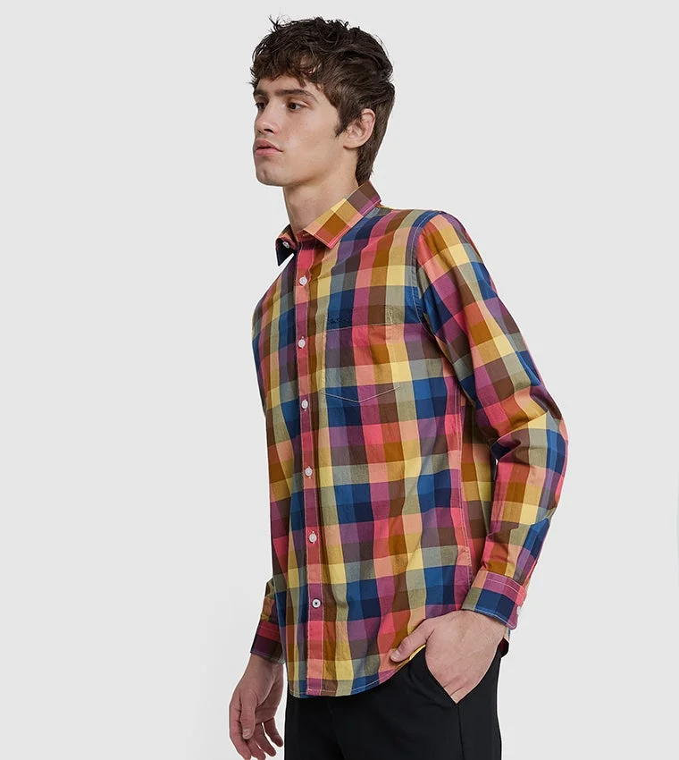 بين شيرمان Ben Sherman Men's Long Sleeve Check Shirts