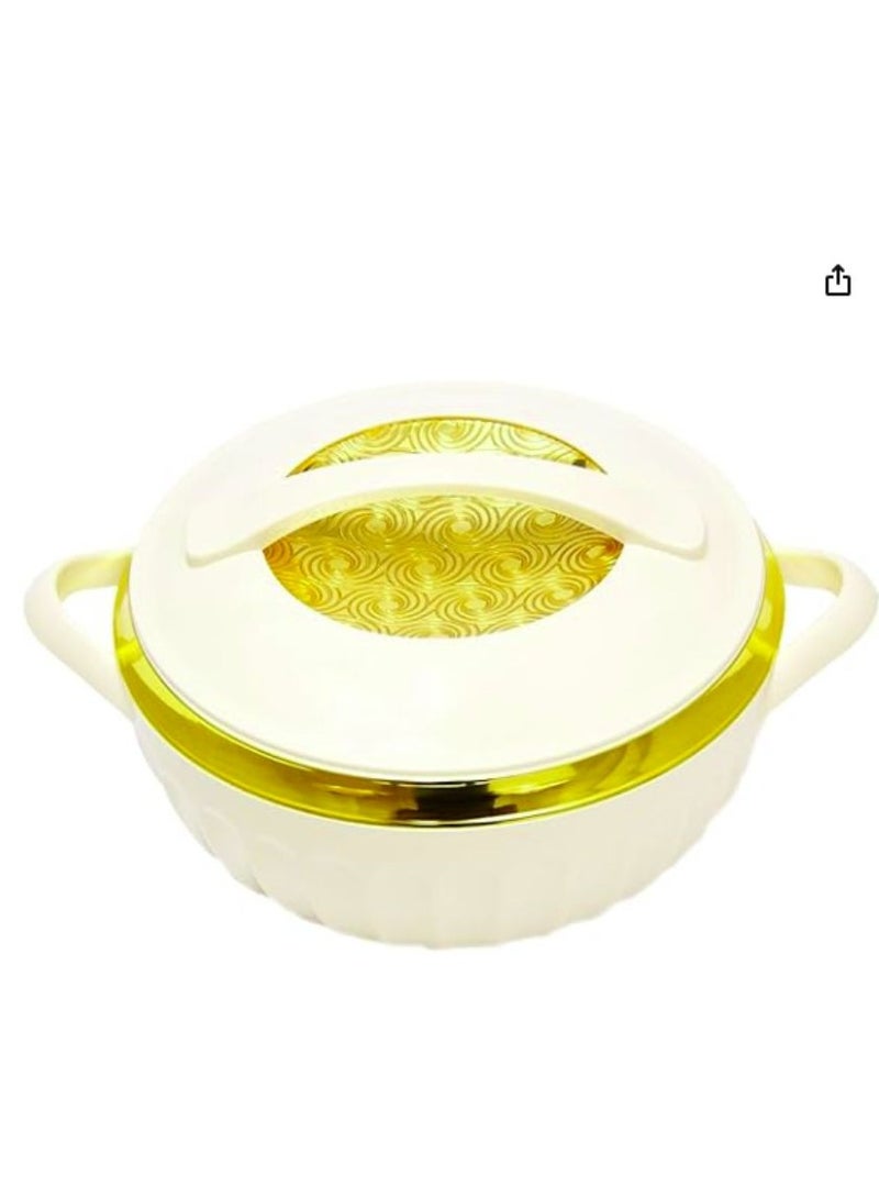 Stainless Steel Insulated Hotpot Serving Dishes with Lids (BEIGE, 2500ML,3500ML,5000ML)  - Image 2