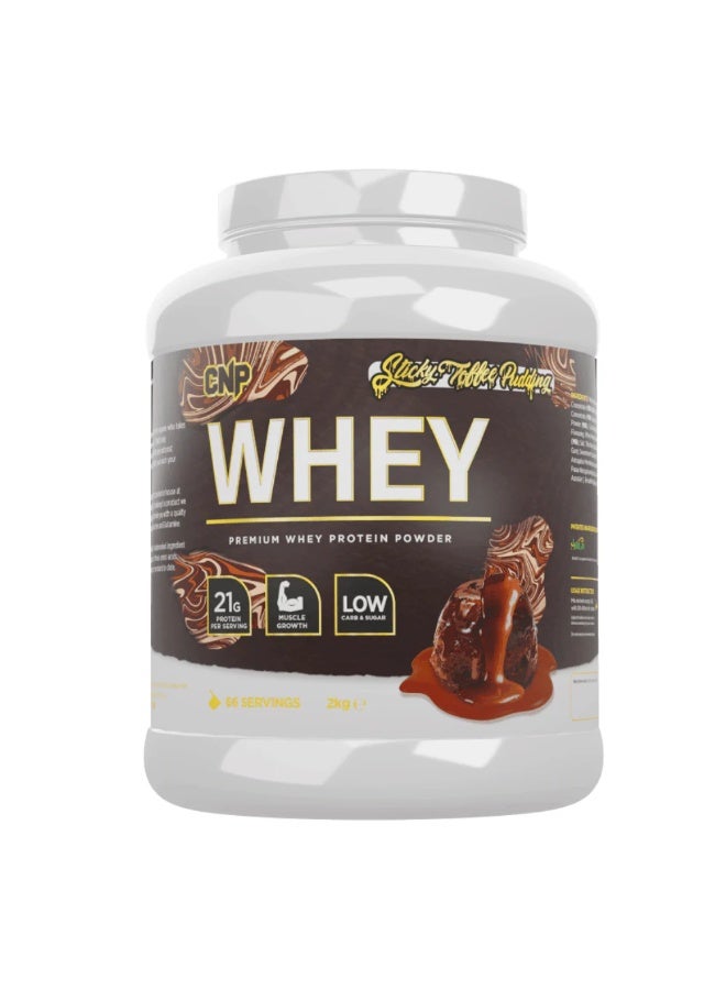 سي إن بي واي بروتين 2 كجم – نكهة ستكي توفي بودنغ