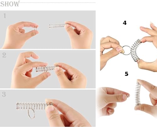 MilesMagic Close Up Classical Spring Puzzle Gimmick | Magician's Ring on Silver Spring Real Brain Teasing Magic Trick - Image 4