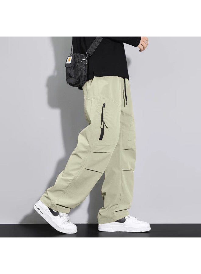 Vuug Outdoor Workwear Paratrooper Pants, Autumn And Winter Men's Wear, Straight-leg Trendy Casual Pants For Men, 5xl, Light Khaki - Image 2