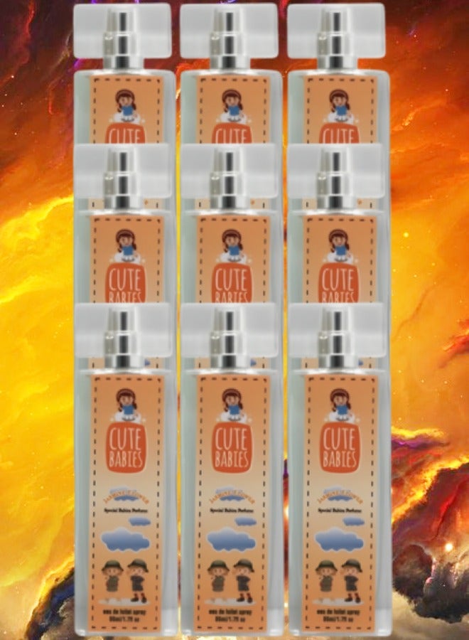 Cute 9 Pieces Babies Jasmine Flower Perfume 50ml EDT - Image 1