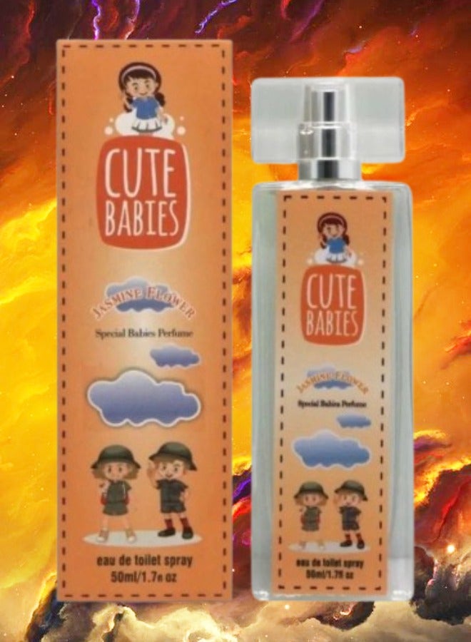 Cute 9 Pieces Babies Jasmine Flower Perfume 50ml EDT - Image 2