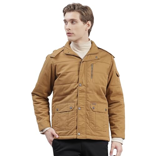 Monte Carlo Brown Solid Hood Jacket - Image 1