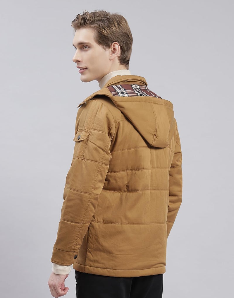 Monte Carlo Brown Solid Hood Jacket - Image 5