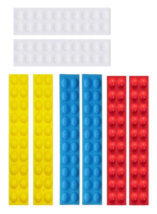 BLEWAY Bump Dots for Visually Impaired 160 Pcs Hemisphere Combo Pack(Yellow,Blue,White,Red) - Low Vision Aids Braille Stickers Raised Tactile Dots for Elderly, Blind - Image 1