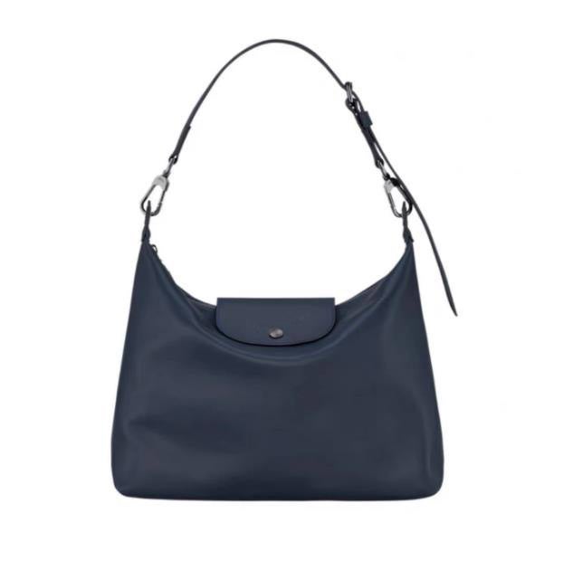 2024 New Womens Hobo Bag Large Capacity Leather Shoulder Tote Sapphire Blue 