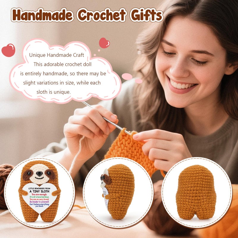 MBL Emotional Easter Essentials for Kids - Inspirational Easter Basket Stuffers Egg Fillers Relaxation Motivational Cheer Crochet Sloth Birthday Graduation Gift for College Students Teen Men Friends - Image 3