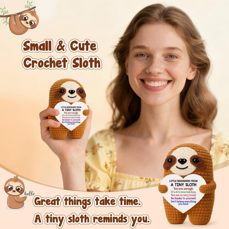 MBL Emotional Easter Essentials for Kids - Inspirational Easter Basket Stuffers Egg Fillers Relaxation Motivational Cheer Crochet Sloth Birthday Graduation Gift for College Students Teen Men Friends - Image 2