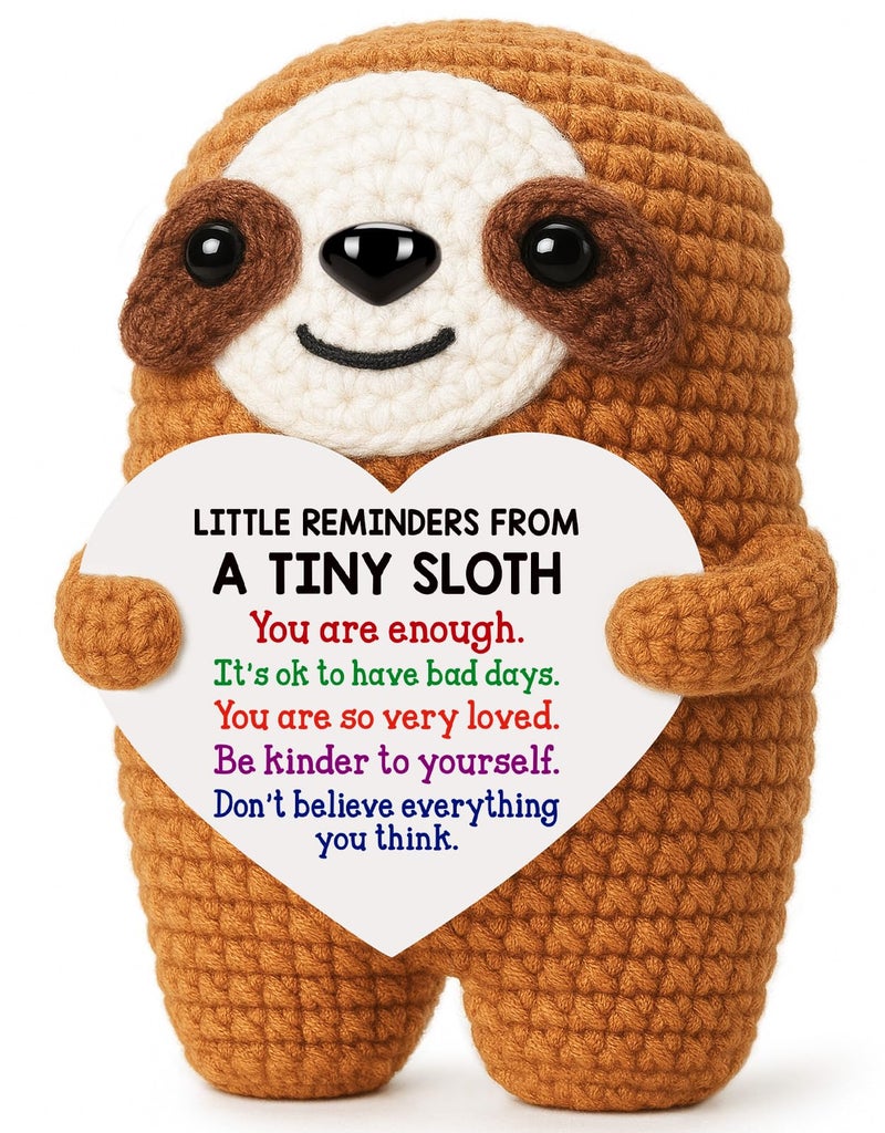 MBL Emotional Easter Essentials for Kids - Inspirational Easter Basket Stuffers Egg Fillers Relaxation Motivational Cheer Crochet Sloth Birthday Graduation Gift for College Students Teen Men Friends - Image 1