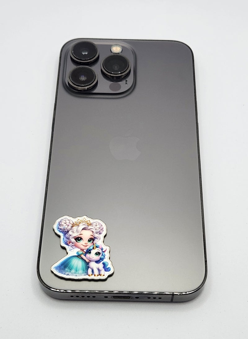 Acnor Cute Girl and Unicorn Enamel Lapel Stickers – Adorable Fantasy Accessory Display for Mobile, Laptop, I pad, Backpacks, Jackets, and Collectors Walls, Doors, Cars, Trucks, Motorcycles - Image 4