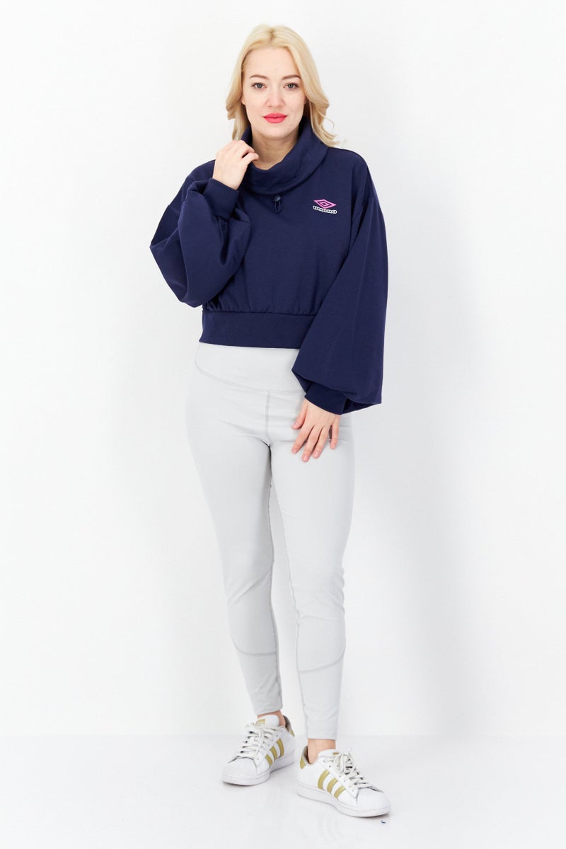 umbro Women Sportswear Fit Training Sweatshirt, Navy Blue - Image 4
