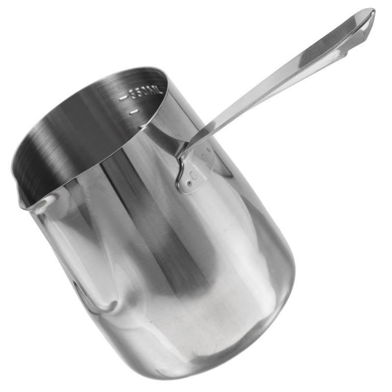 Sturdy Stainless Steel Coffee Jug Handled Coffee Pitcher Multi-use Frothing Pitcher with Scale - Image 1