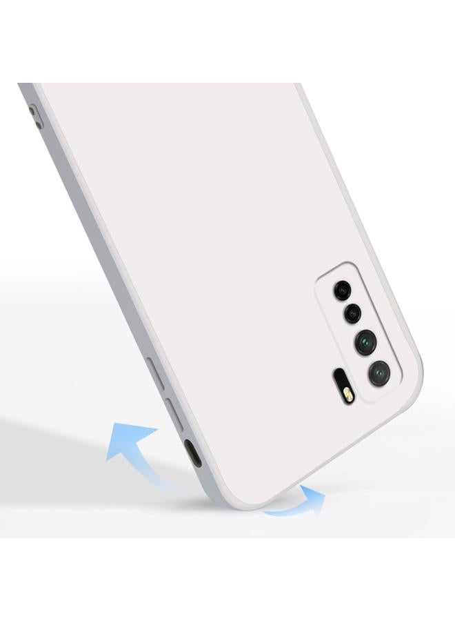 S-TOP Case For Huawei nova 7 SE Solid Color Imitation Liquid Silicone Straight Edge Dropproof Full Coverage Protective Case - Image 5