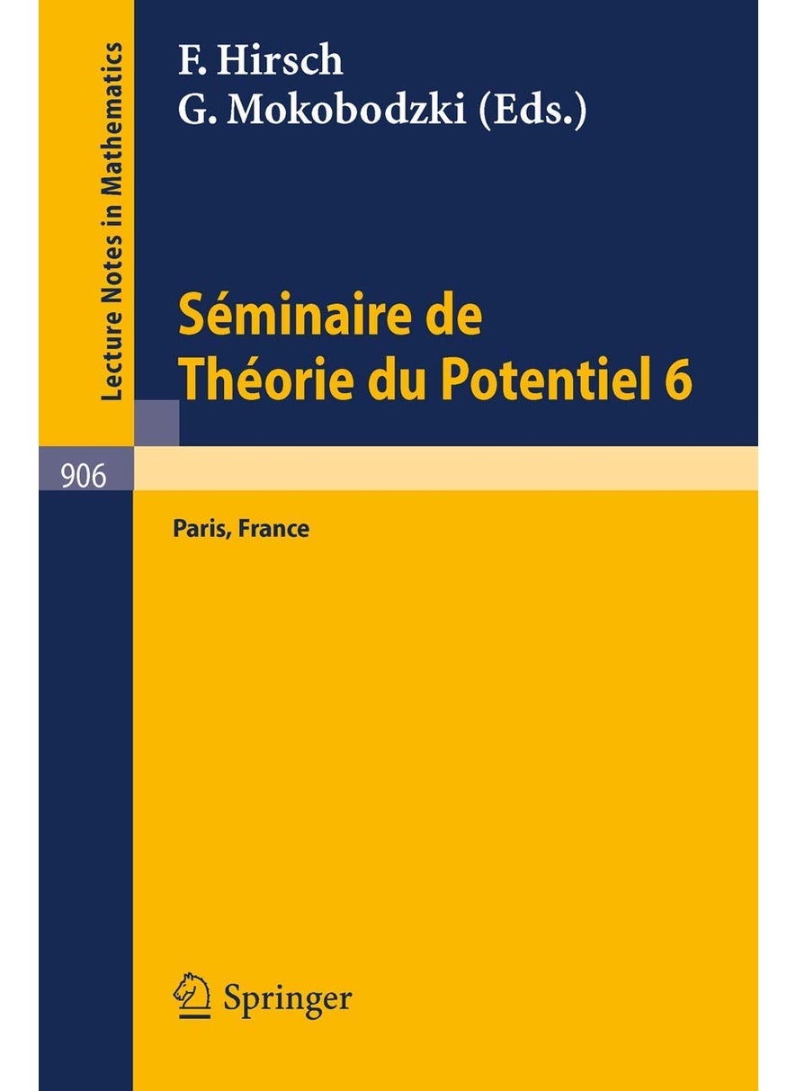 Séminaire de Théorie du Potentiel, Paris, No. 6 