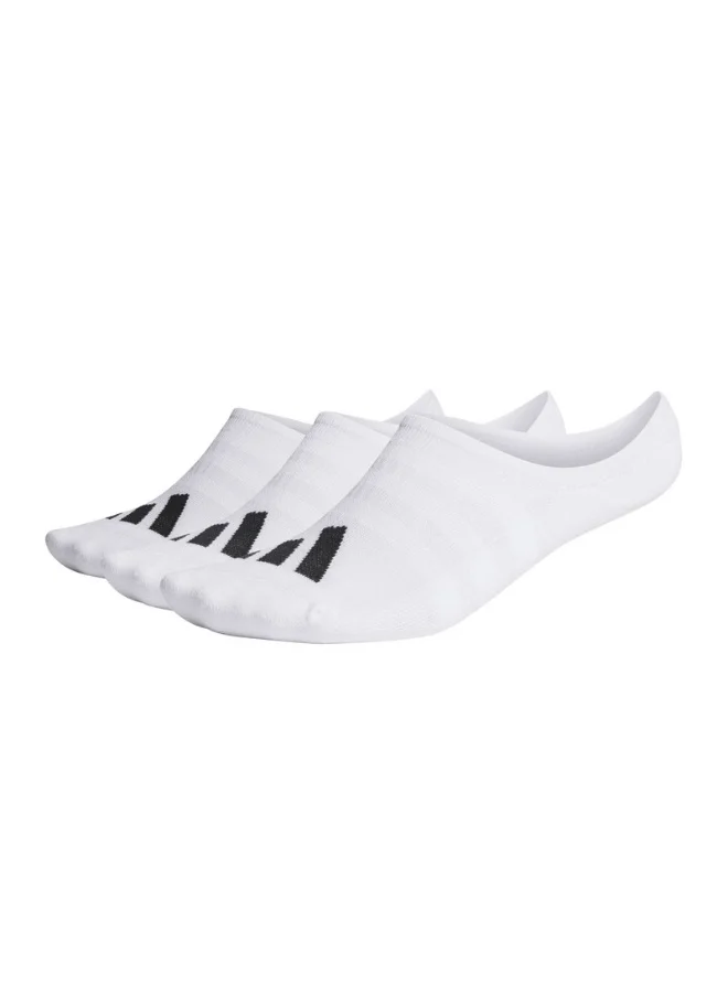Adidas adidas 3 PK NO SHOW White Golf SOCKS for Men - 6508