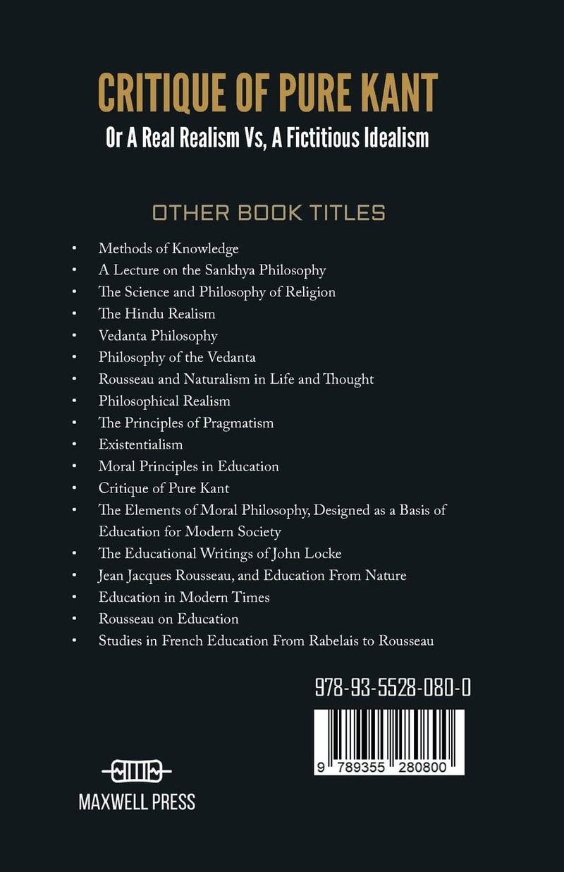 Critique of PURE KANT Or a real realism vs, a fictitious idealism - Image 2