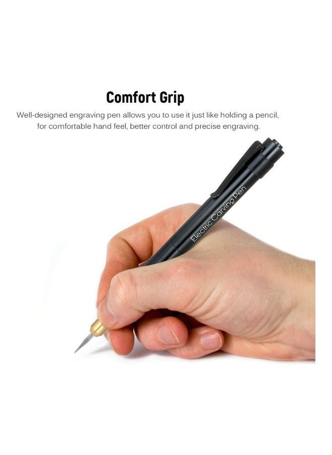 NIBEMINENT Mini Electric Engraving Pen Black  - Image 3
