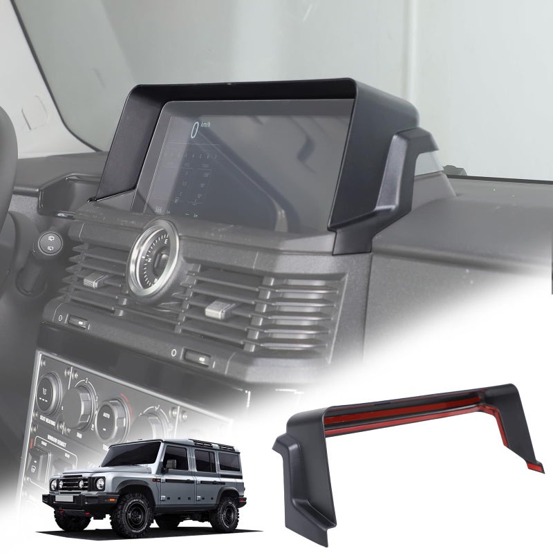 Tumukiw Car Navigation Screen Protector Sunshade Compatible with INEOS Grenadier 20202024 Car Navigator Sun Shade Anti Reflective ABS Interior Accessories