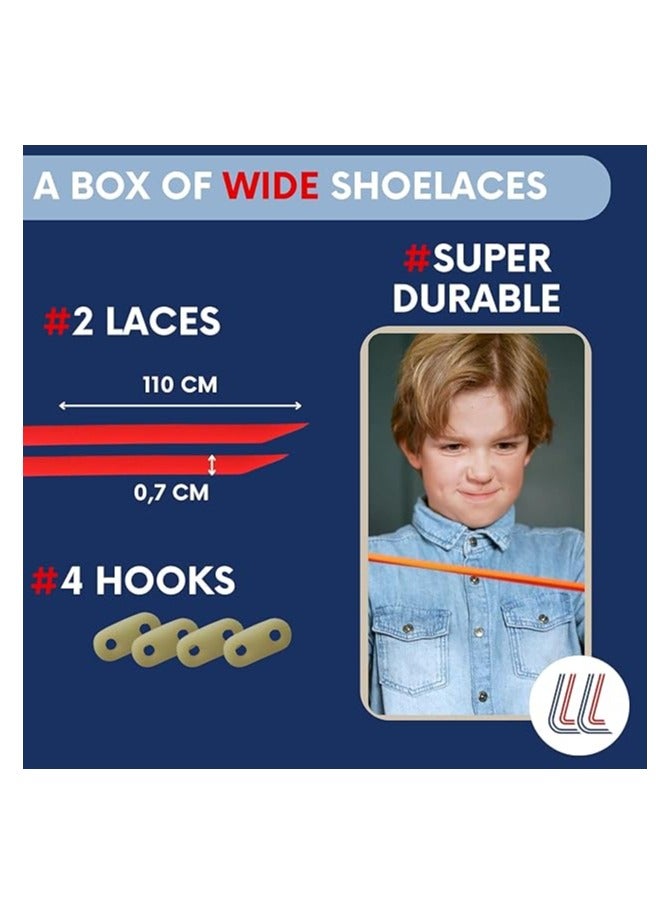 Gorilla Gorilla - Flat and Thin Elastic Shoelaces for Adults and Children - Save Time, Goodbye Knots, Hello Comfort - Ultra-Resistant Self-Locking - 110 cm x 4.5 mm - Image 3