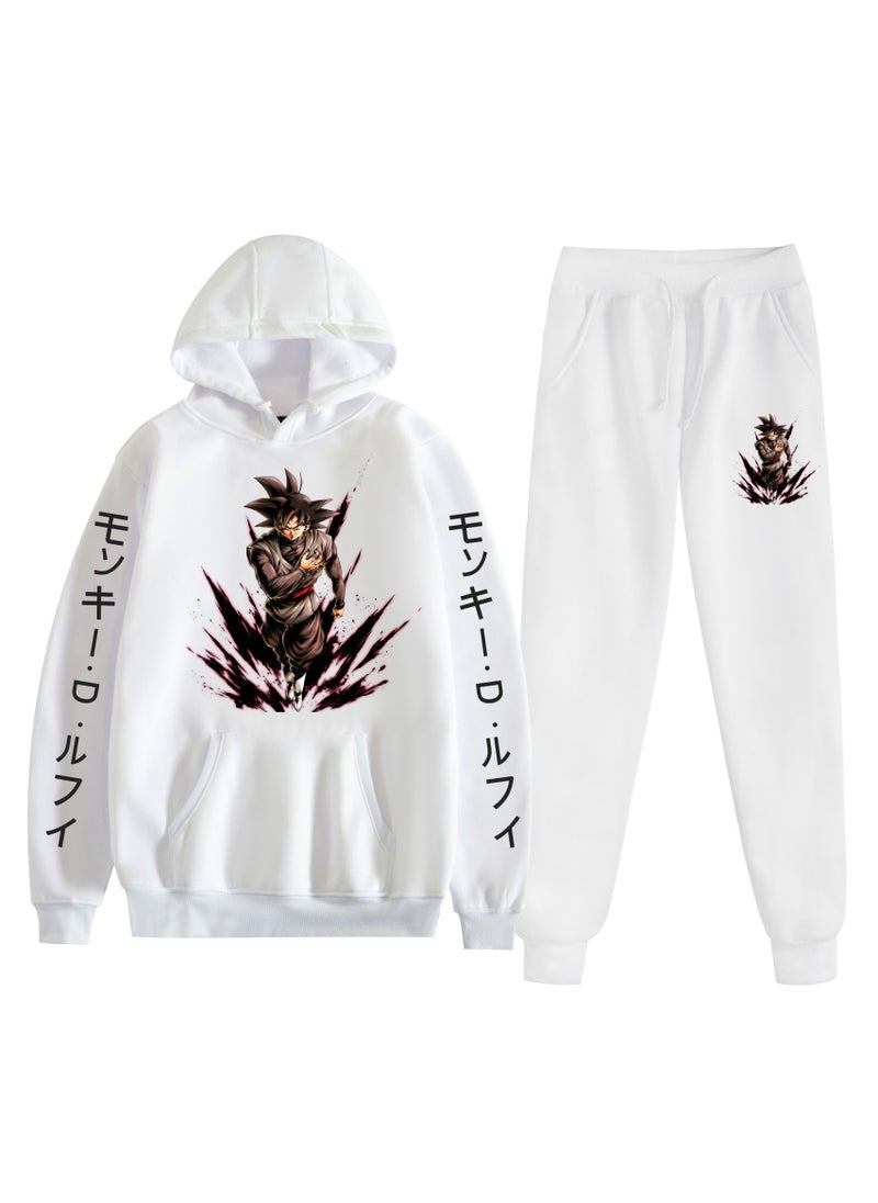KUYING New Dragon Ball Hooded Hooded Hoodie And Leg Tights Two Piece Set  - Image 1