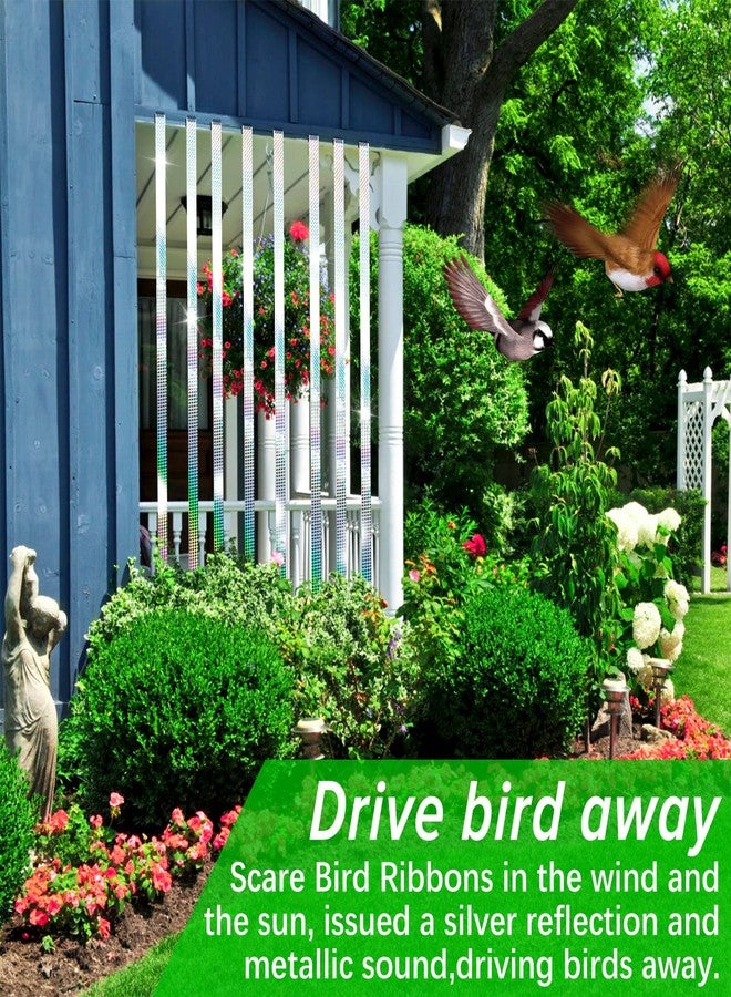 Benasan [492FT] Effective Birds Scare Ribbon, Reflective Flash Reflectors to Keep Pigeons, Hawks, Woodpeckers, Geeses Away from Trees Plants Crops - Image 5