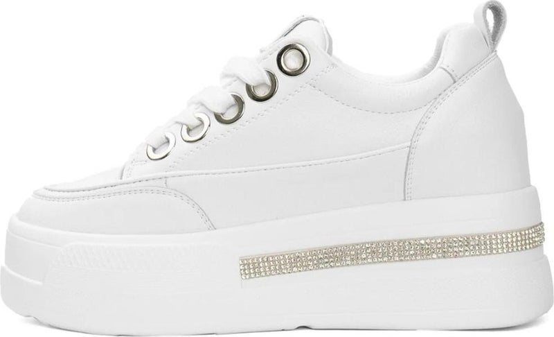Bags Shoes Guja 24Y492 Women Genuine Leather High Sole Stoned Sneaker Sports Shoes  - Image 4