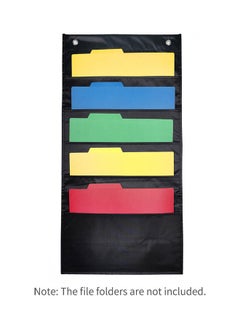 Loquat Wall Hanging File Organizer Black  - Image 1
