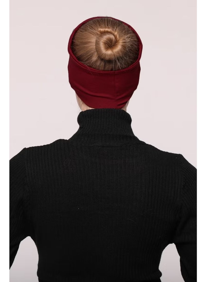 Altobeh Women's Combed Cotton Seamless Hijab Bandana Bonnet Sports Hair Band - Image 4