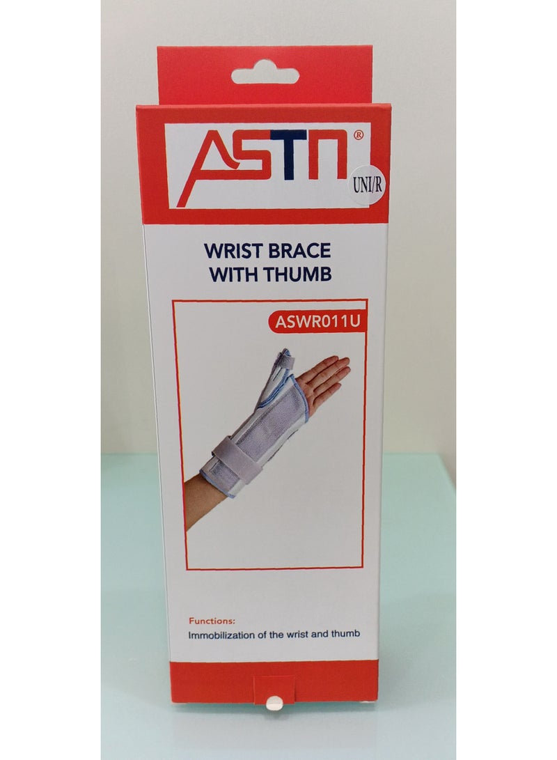 ASTN WRIST BRACE WITH THUMB UNIVERSAL ADJUSTABLE SIZES - Image 5
