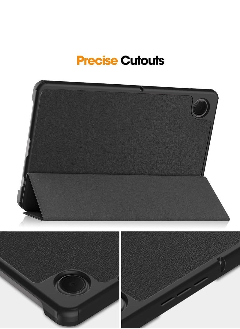 Gravity Samsung Galaxy Tab A9 Plus 5G 2023 (X216/X215/X210) 11.0 Inch Case – Smart Flip Leather Texture Protective Cover with Auto Sleep/Wake Function and Built-in Pen Holder – Black - Image 4