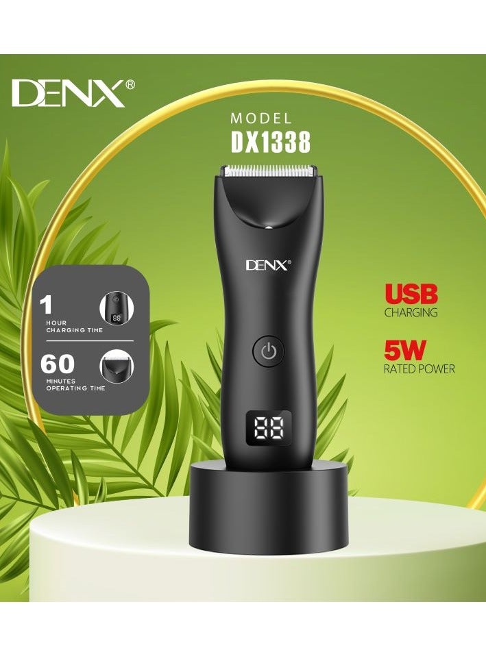 Denx Professional Trimmer Below The Belt Trimmers Built for Men Hair Clippers Effortlessly Trim Hair Waterproof Groin & Body Shaver Home Barber Kit with Universal USB Charging - Image 3