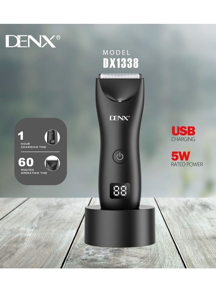 Denx Professional Trimmer Below The Belt Trimmers Built for Men Hair Clippers Effortlessly Trim Hair Waterproof Groin & Body Shaver Home Barber Kit with Universal USB Charging - Image 4