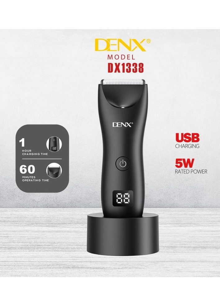 Denx Professional Trimmer Below The Belt Trimmers Built for Men Hair Clippers Effortlessly Trim Hair Waterproof Groin & Body Shaver Home Barber Kit with Universal USB Charging - Image 5