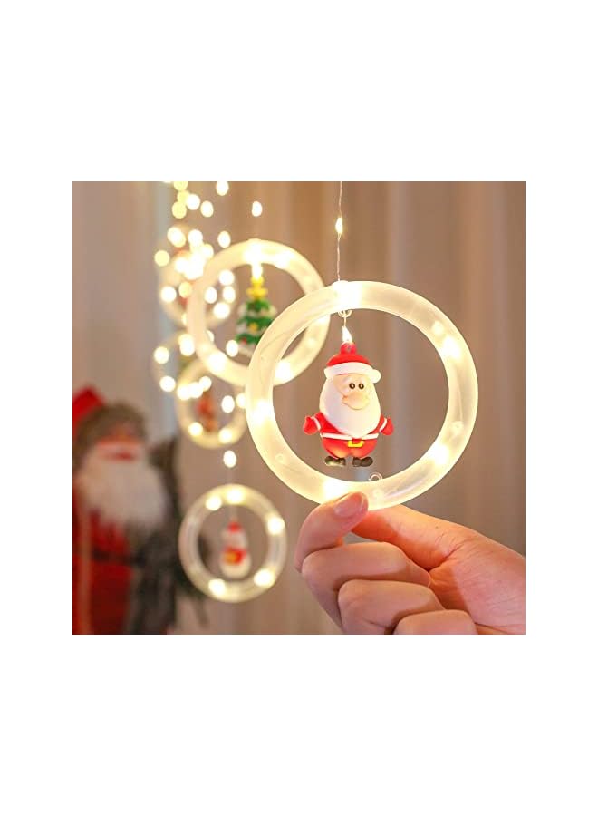 The Bros أضواء عيد الميلاد، 120 ضوء LED بطول 10 أقدام، أضواء زينة عيد الميلاد، مع أضواء فقاعية متلألئة، 10 أضواء دائرية لطيفة، قابلة للتوسيع للاستخدام الداخلي والخارجي، زينة شجرة عيد الميلاد، زينة حديقة - Image 5