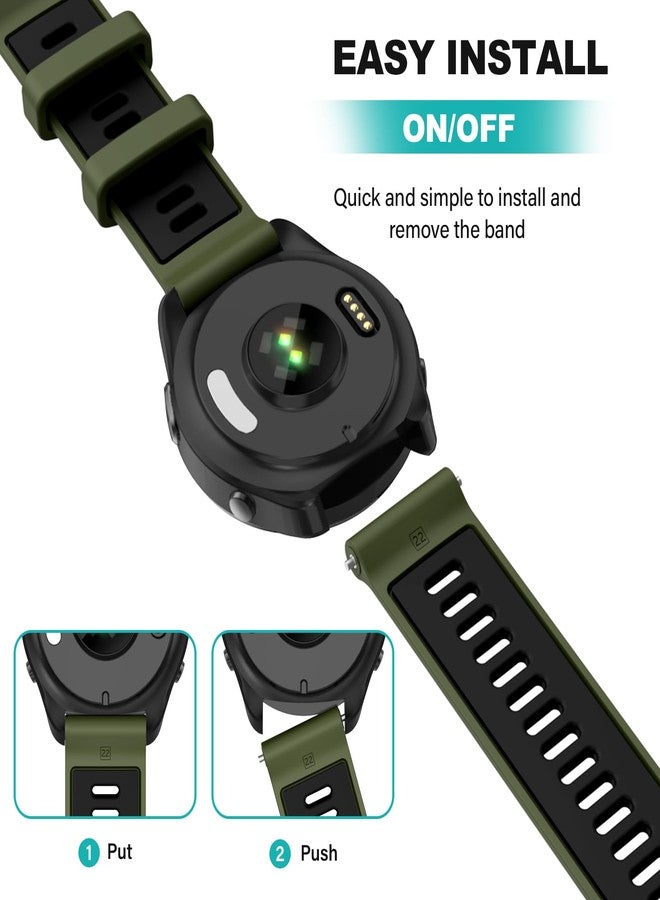 OVERSTEP Compatible with Garmin Forerunner 970, 965, 955, 945, 935 Replacement Band, 22mm Wide Interchangable Bands for Fenix 7, Fenix 6 GPS, Fenix 5 Plus Smart Watch - Image 5