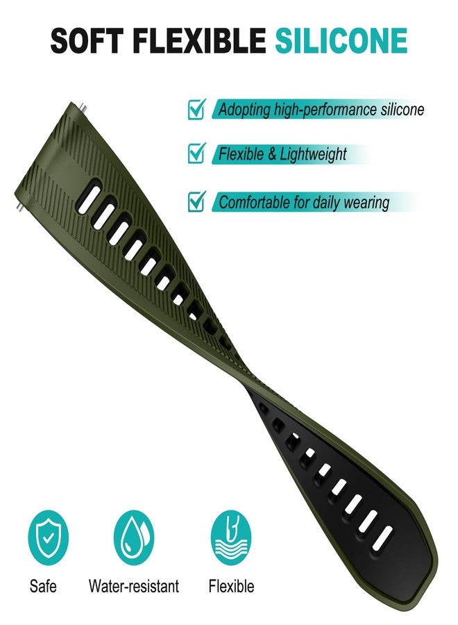 OVERSTEP Compatible with Garmin Forerunner 970, 965, 955, 945, 935 Replacement Band, 22mm Wide Interchangable Bands for Fenix 7, Fenix 6 GPS, Fenix 5 Plus Smart Watch - Image 3