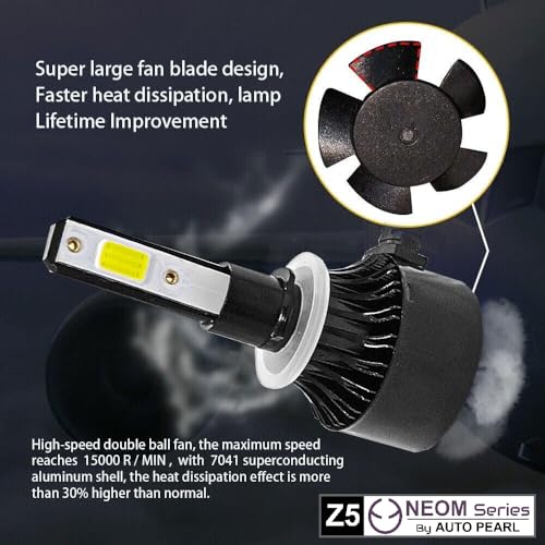 Auto Pearl 880/881/H27/H27SB Car LED Foglight Bulb, 80W 3500LM 6000k (White Light LED Foglight Bulb) compatible with Verna Fluidic 2011-2017 (Pack of 2) - Image 3