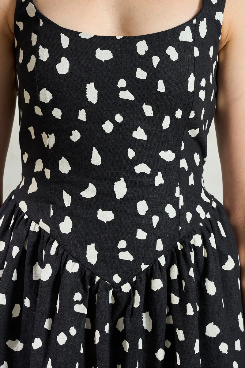 Virgio Linen Fit Daywear & Flare Printed Mini Dresses for Women