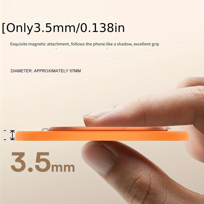 Orange Panda Foldable Magnetic Phone Holder Hands Free Stand Car Desktop - Image 2