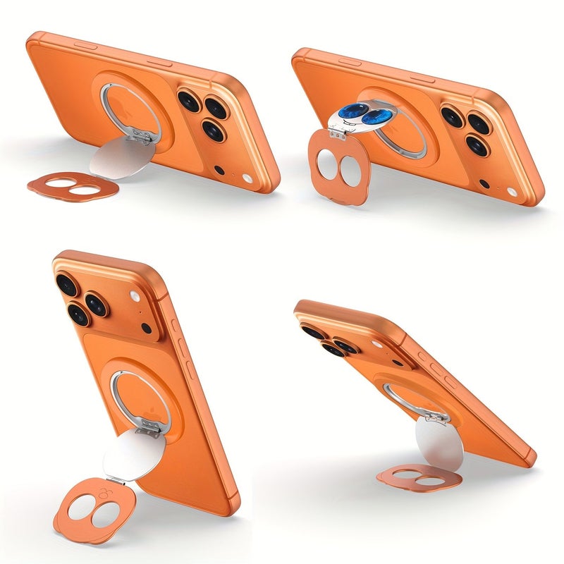 Orange Panda Foldable Magnetic Phone Holder Hands Free Stand Car Desktop - Image 4