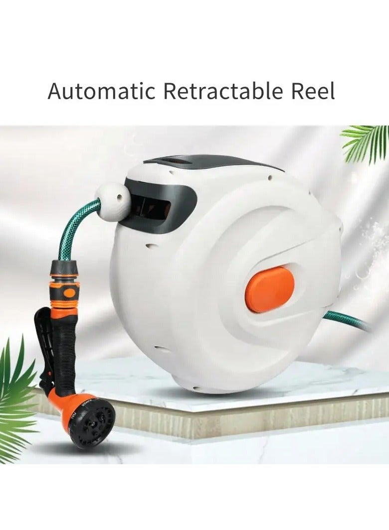 AROAQ Auto Telescopic Pipe Roller Coiler High-pressure Water Gun Garden Tool Car Washing Equipment Hose Reel With 10M Hose - Image 2
