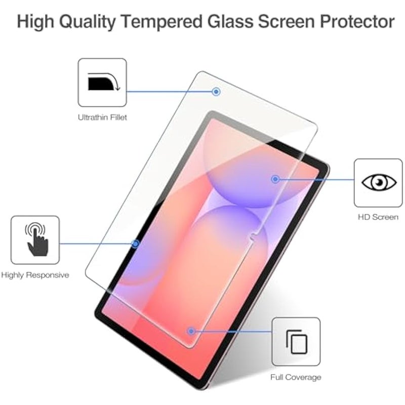 2 Pack Screen Protector for Tablet Galaxy Tab S11/ Tab S10 Lite/Tab S10 FE 2025/Tab S9 FE 10.9/ Tab S9 2023/ Tab S8 2022/ Tab S7 2020 11, Hardness Tempered Glass Screen Film Guard - Image 3